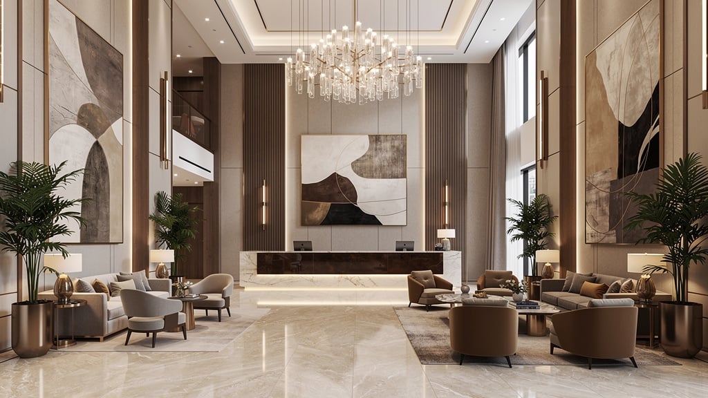 高級ホテルの空間デザイン